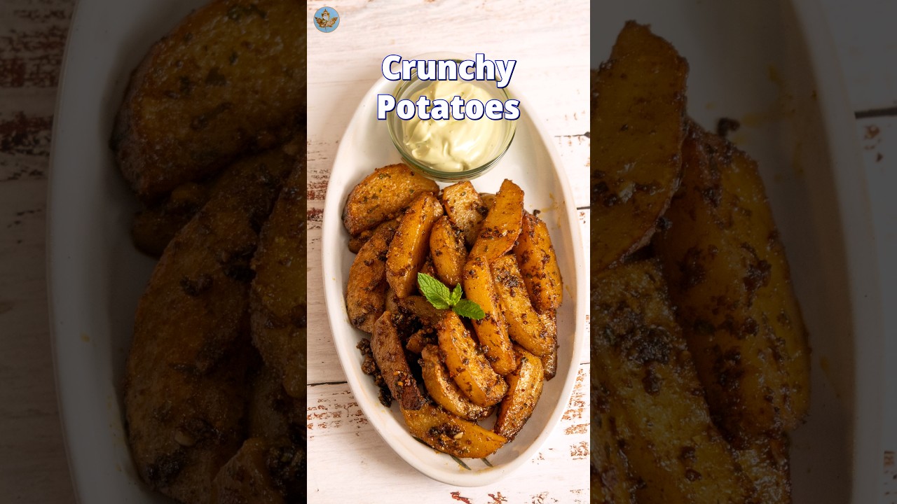 Crunchy Chimichurri Potatoes #recipe