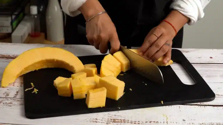 diced pumpkin