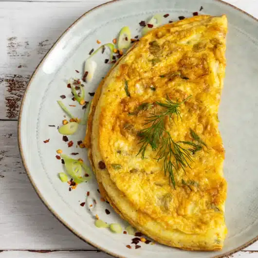 Green Onion Omelette