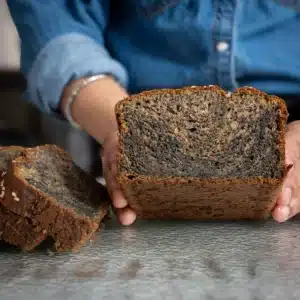 Black sesame banana bread