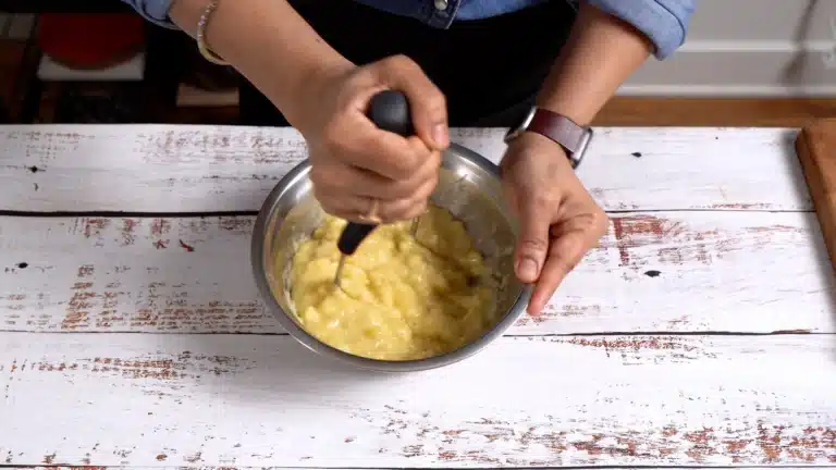 mash bananas