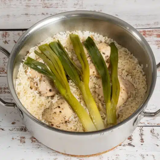 One Pot Hainanese chicken Rice