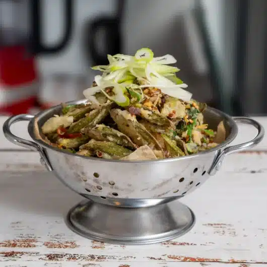 Better Than Takeout: Indo-Chinese Style Crispy Okra