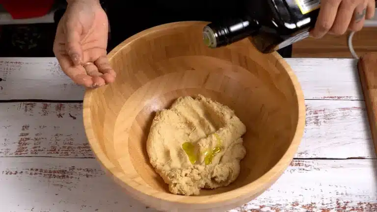 add oil to dough before final touch - turkish gozleme