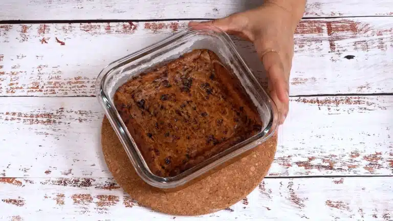 Freshly Baked Banana Coffee Bread in glass bowl