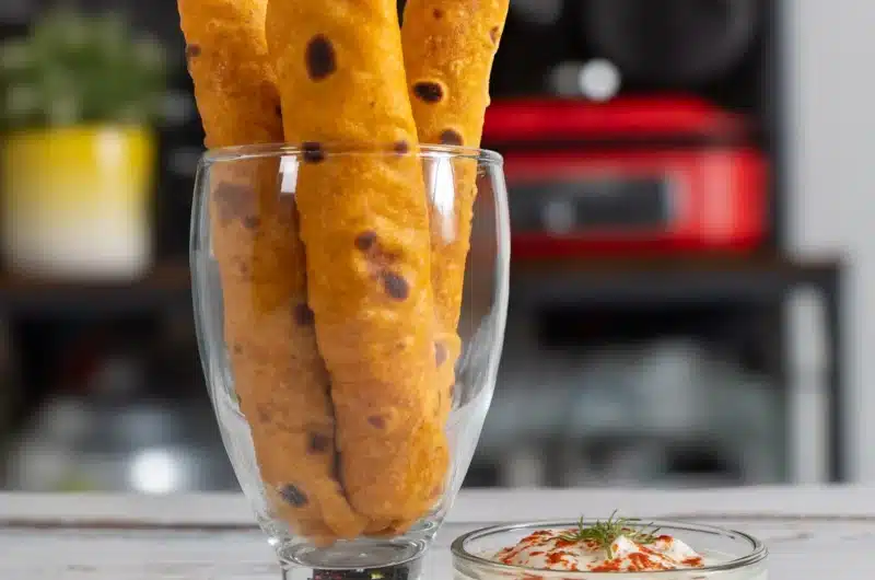 carrot roti - colorful and delicious