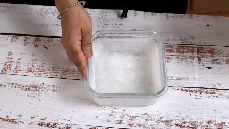 Banana Coffee Bread - oil and dust flour in a glass bowl