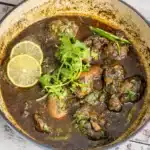 Black Sesame Chicken with coriander, green chili and lime