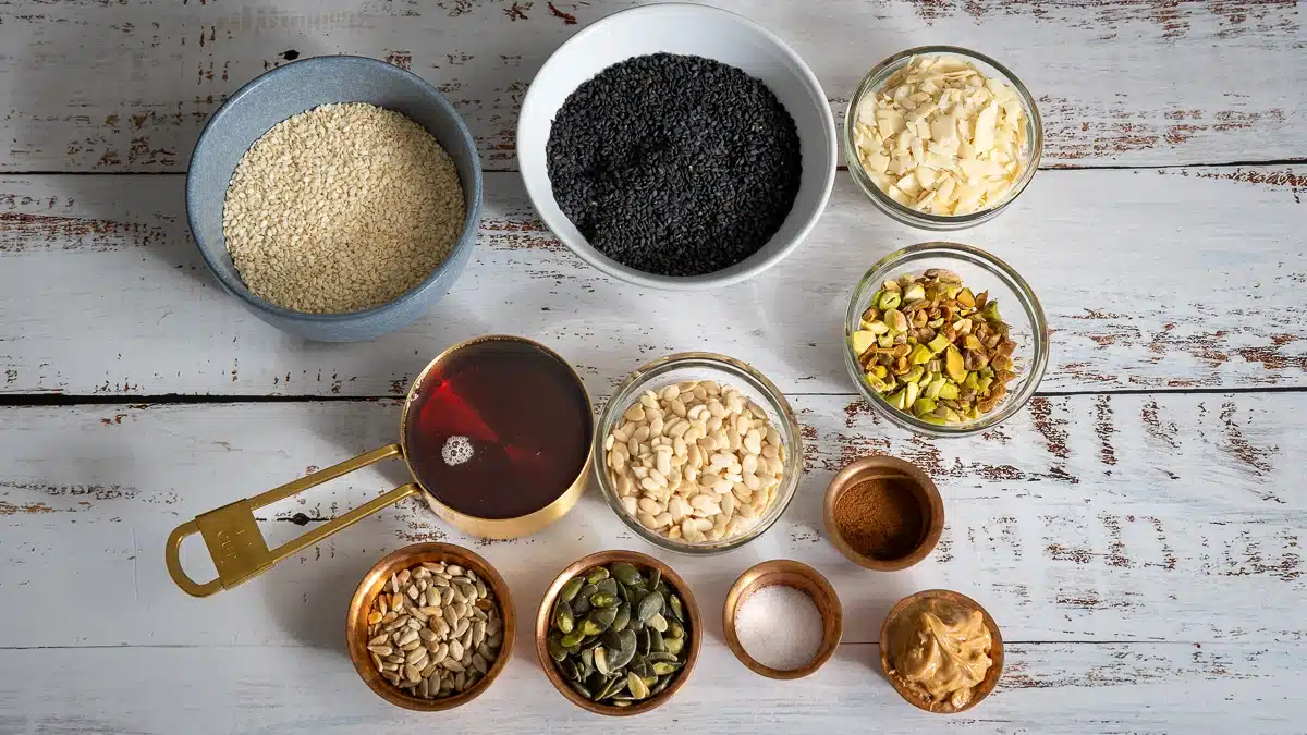 nuts and seeds cracker ingredients
