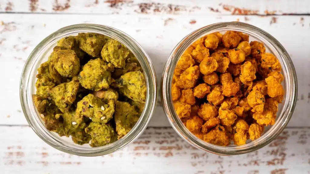 crunchy backed chickpeas