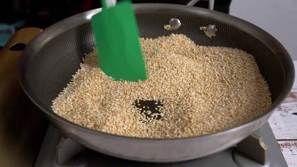 Mango Sesame Bites : Quick Snack roast sesame
