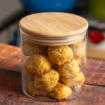 baked coconut dessert in a jar