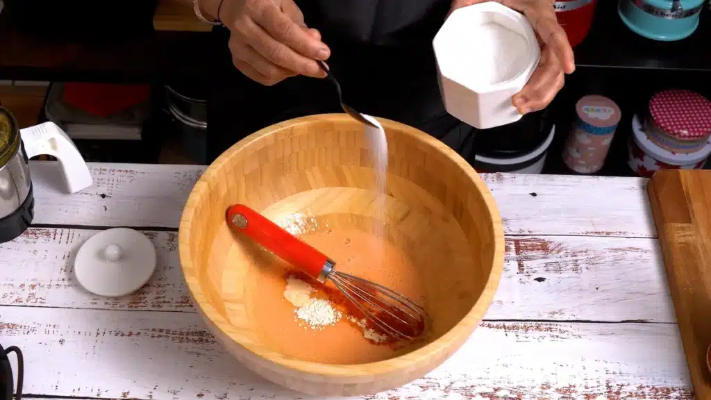 Tomato Roti - Colorful, Flavorful and Healthy beat egg with tomato puree and spices
