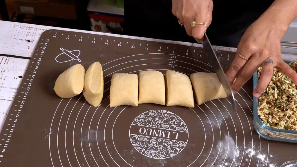 Halloumi Paratha : Full of Yummy Cheese and Its Delicious ... divide dough into equal size