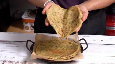 enjoy soft zucchini paratha