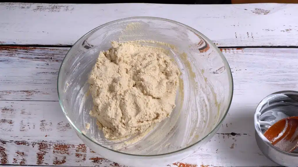 Protein Rich Baked Gluten Free Donut Balls make dough of oat flour, almond flour and yoghurt