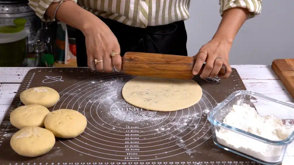 Halloumi Paratha : Full of Yummy Cheese and Its Delicious ... roll flat paratha