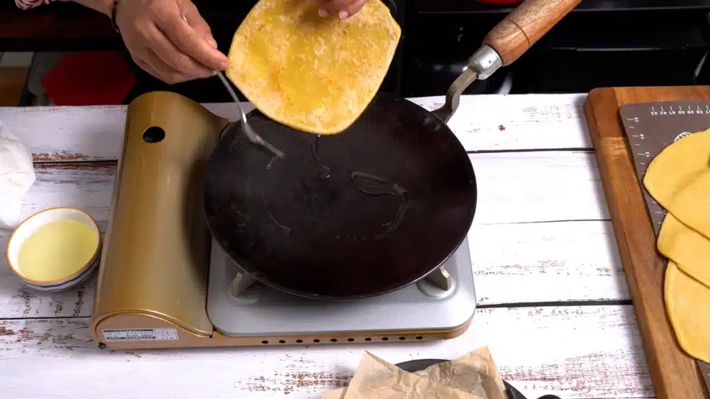 Homemade Milky Paratha with Egg and Sweetness use little oil and cook paratha both sides