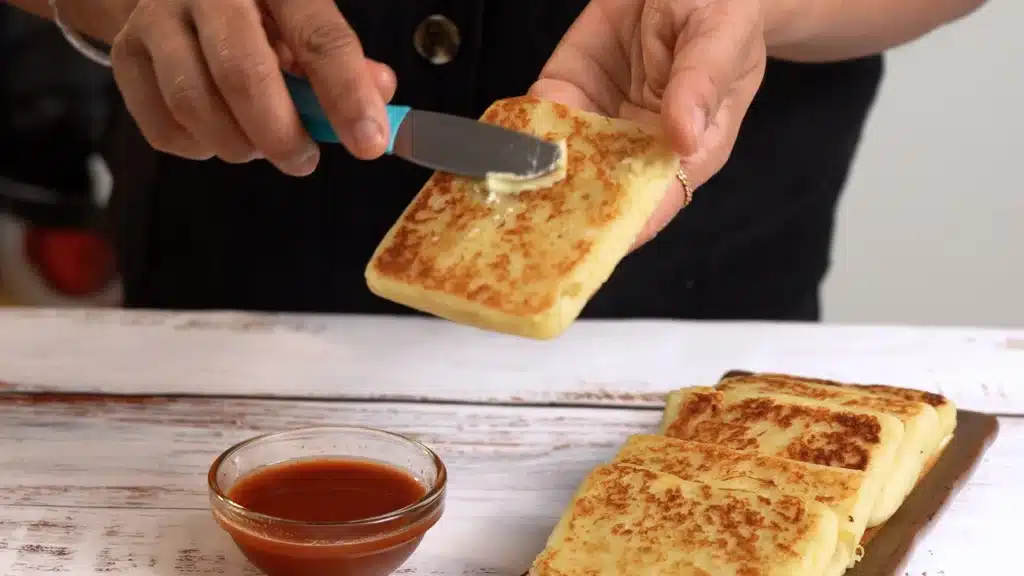 Buttery Irish Potato Cakes – Crispy Outside, Soft Inside spread butter and serve hot