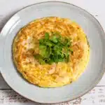 Cheddar Rice Omelette- Perfect Use Of Leftover Rice enoki mushroom omelette