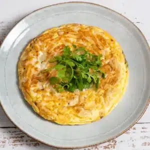 enoki mushroom omelette
