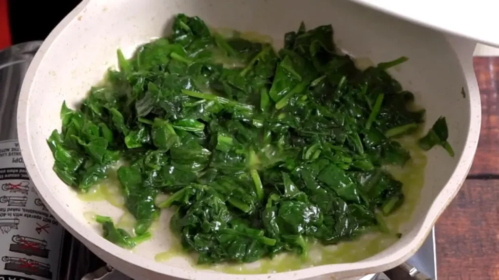 cook the spinach