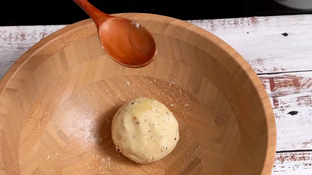 add oil to avoid stickiness