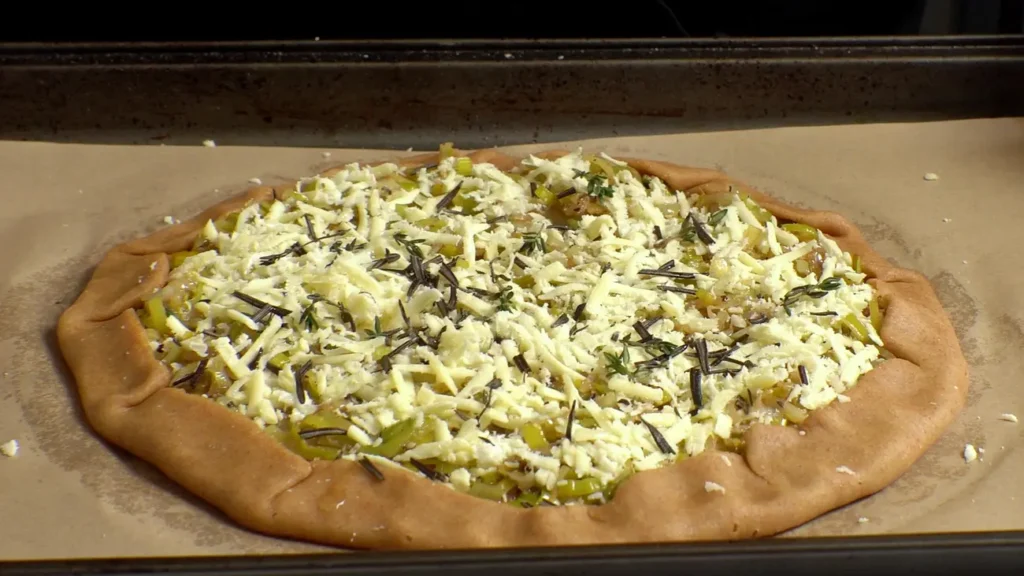 Healthy Leek Rustic Pie For Your Gut & Blood Sugar fold all corners