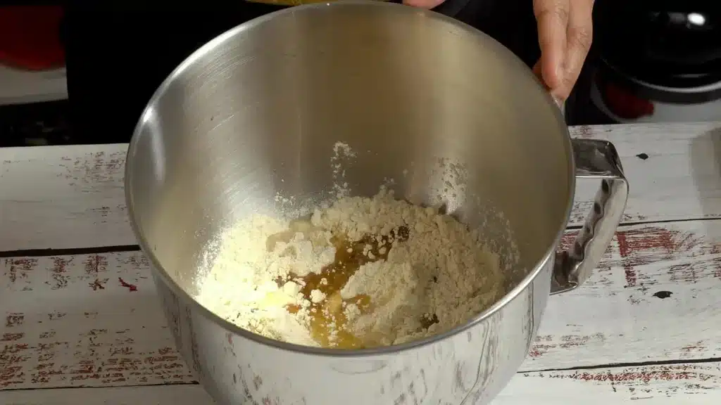 Healthy Leek Rustic Pie For Your Gut & Blood Sugar make dough with flours, water, oil, egg and salt