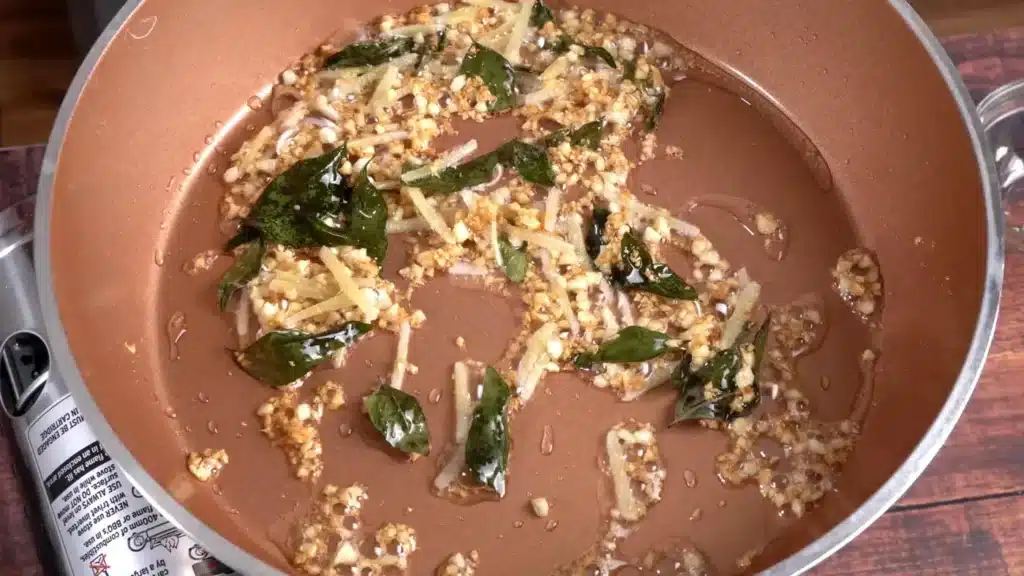 Spicy Devilled Potatoes ( Sri Lankan Inspired ) roast garlic, ginger, curry leaves