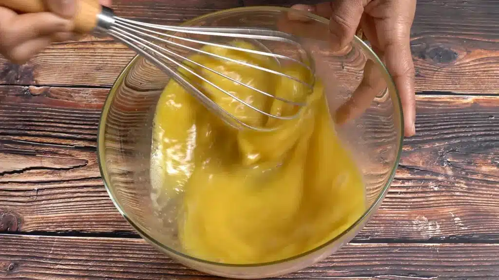 This Lentil Muffin Fooled Everyone - In the Best Way add oil, maple syrup, vanilla to egg