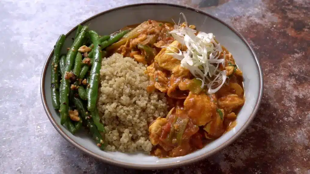 15 Min Dinner : Delicious Tomato Egg fry enjoy with rice or quinoa