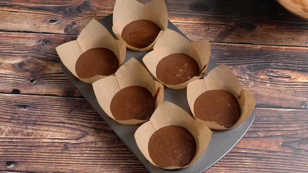 This Lentil Muffin Fooled Everyone - In the Best Way pour equal amount in muffin cup liners