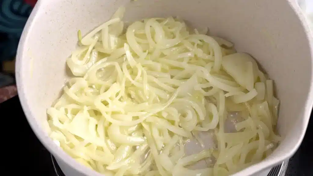 add onion and cook until soft