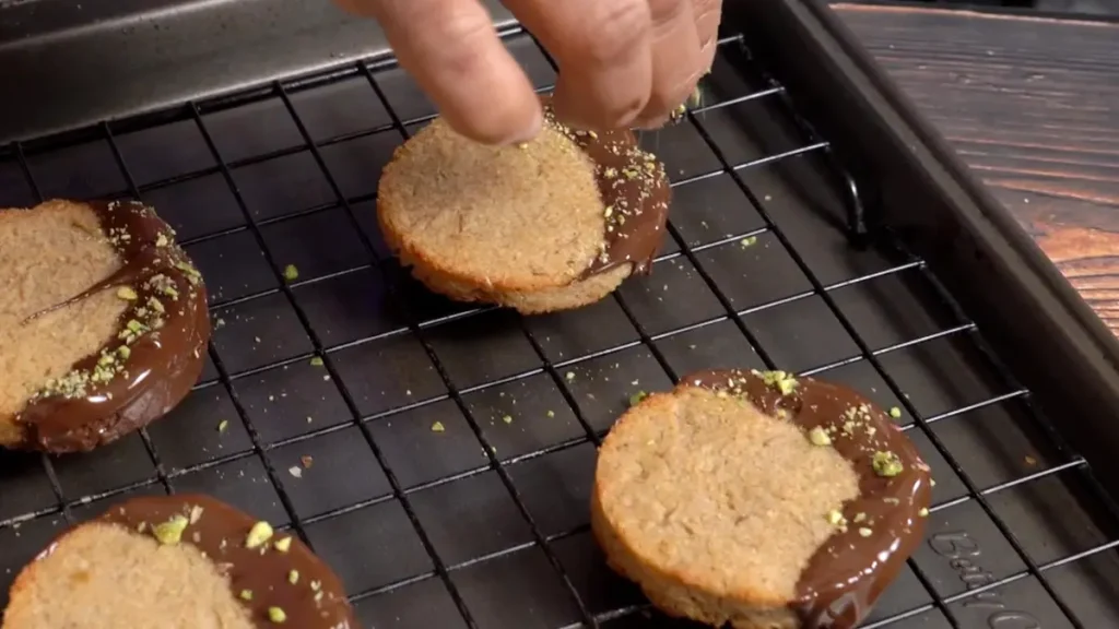 Coconut Cookie Recipe with Just 3 Ingredients (Quick & Easy) let them cool, dip them in liquid chocloate
