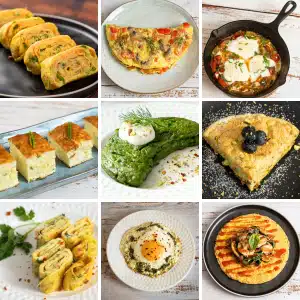 omelette recipes collage