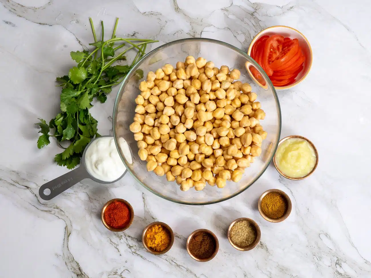 slow cooker chickpea ingredients