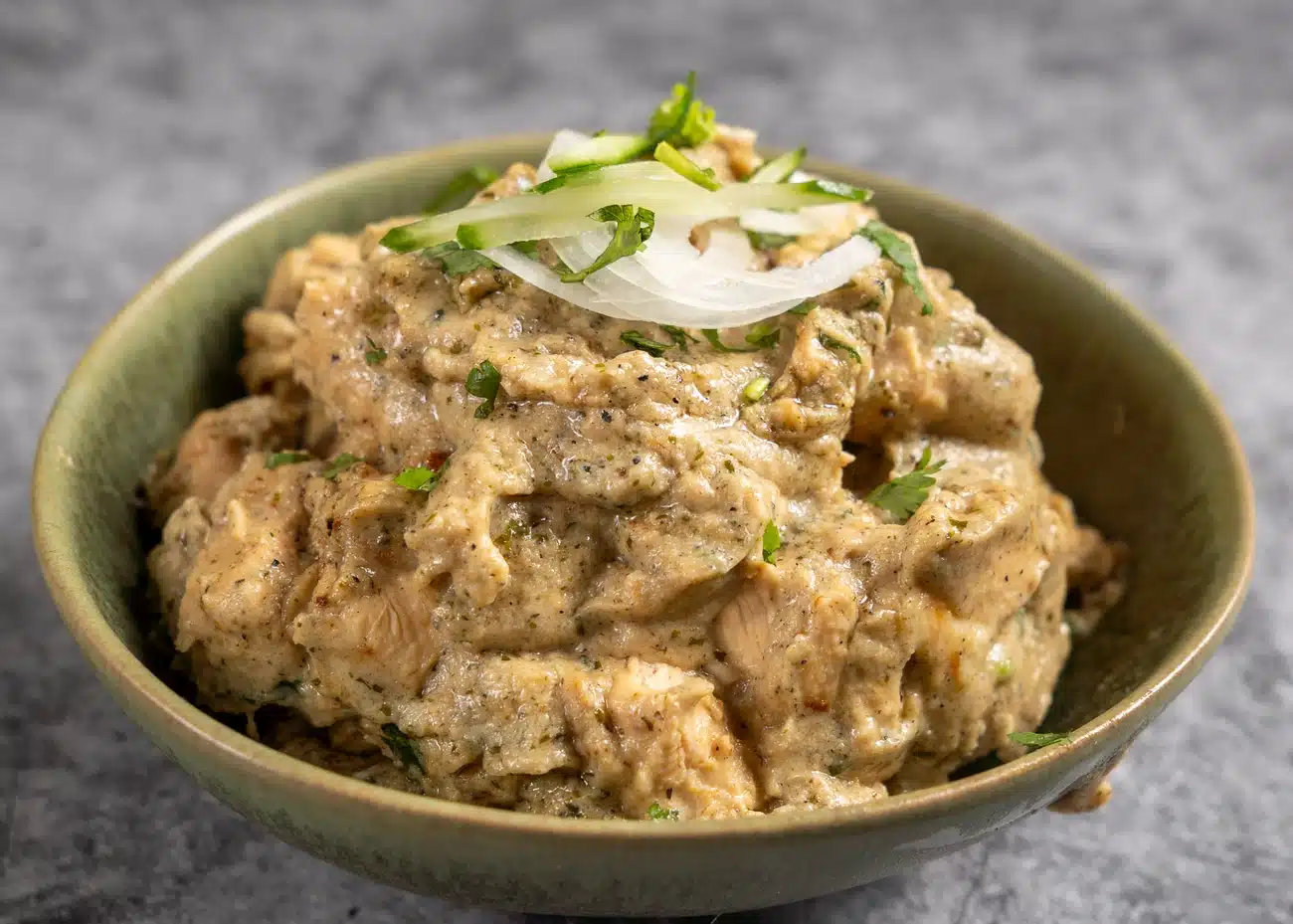 Cashew Chicken Curry In a Bowl