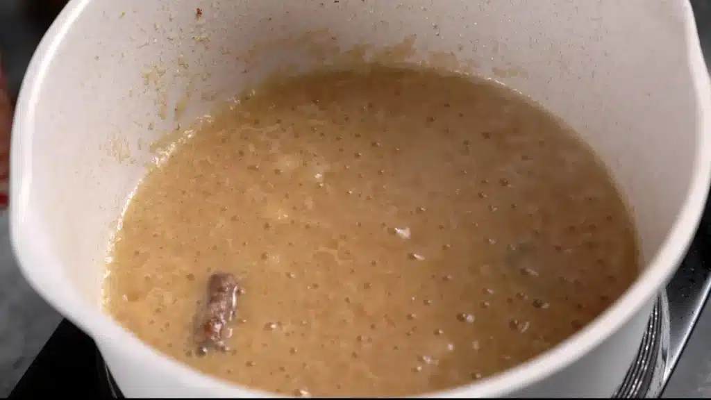 add onion paste until golden