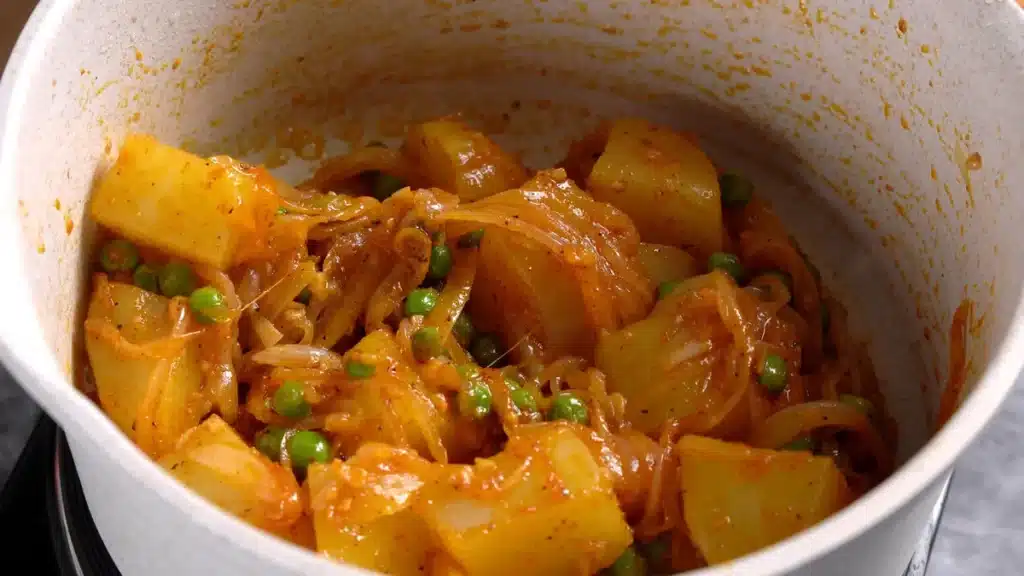 add paprika , salt, pepper