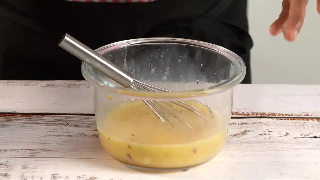 Cheesy Tortilla Omelette: Quick 15-Minute Recipe beat eggs with salt, pepper and chili flakes