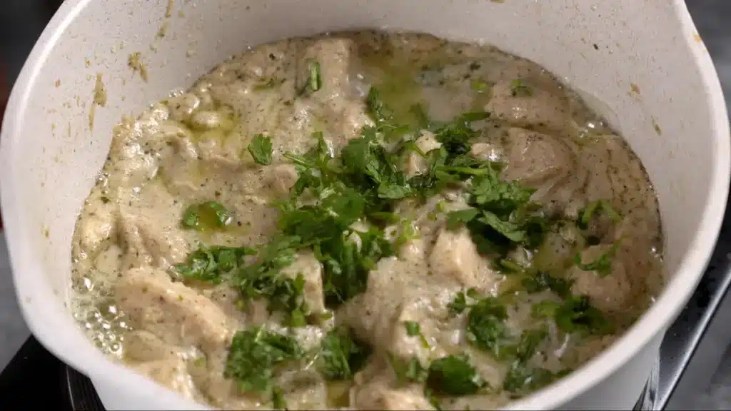 cook for 2 mins ,then add chopped coriander