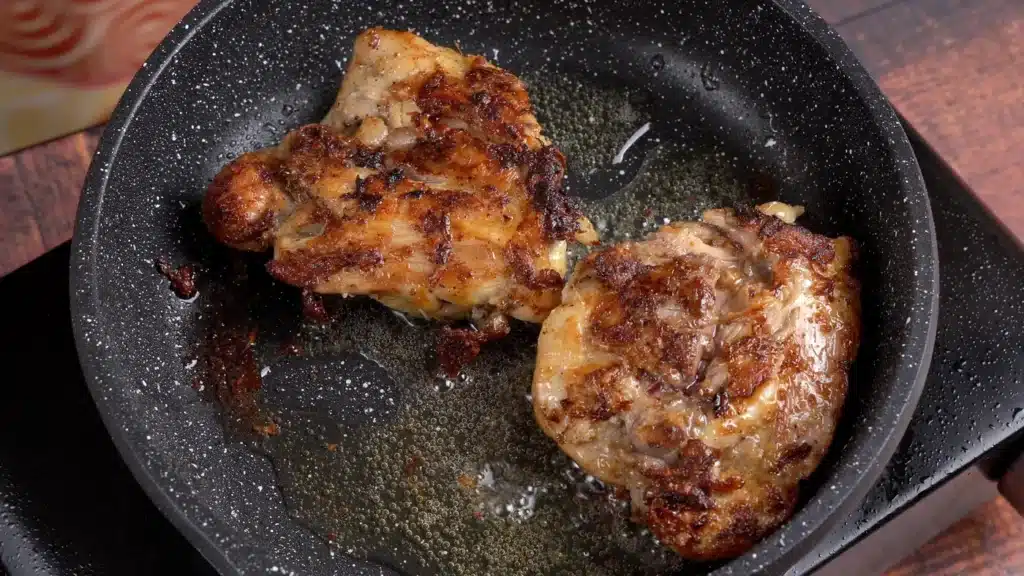 in a pan roast both sides