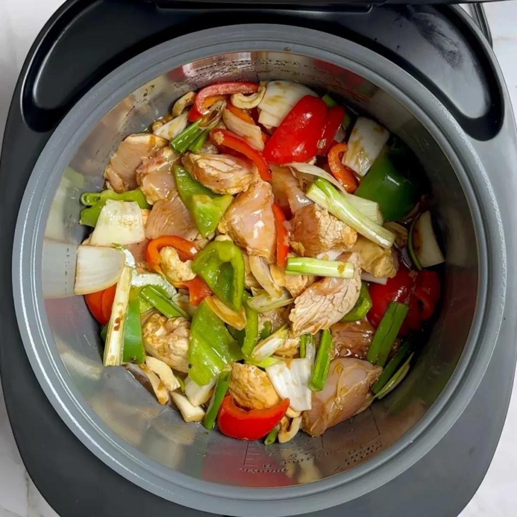 mix and slow cook for 3 hrs