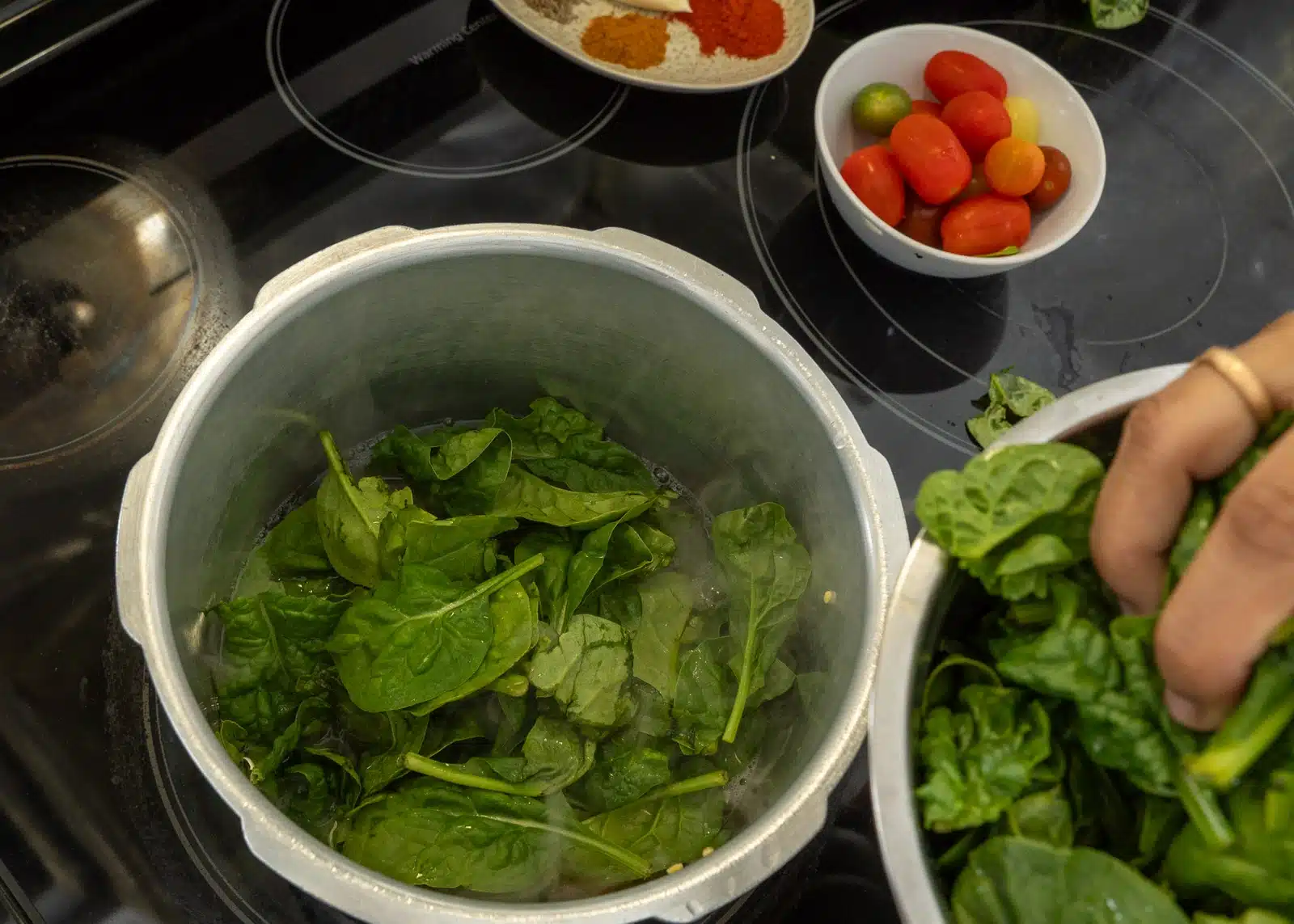 add spinach