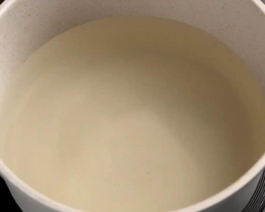 Mamounia: Quick 10-Minute Syrian Breakfast Recipe In a separate pot, combine 1 cup of sugar with 3 cups of water.