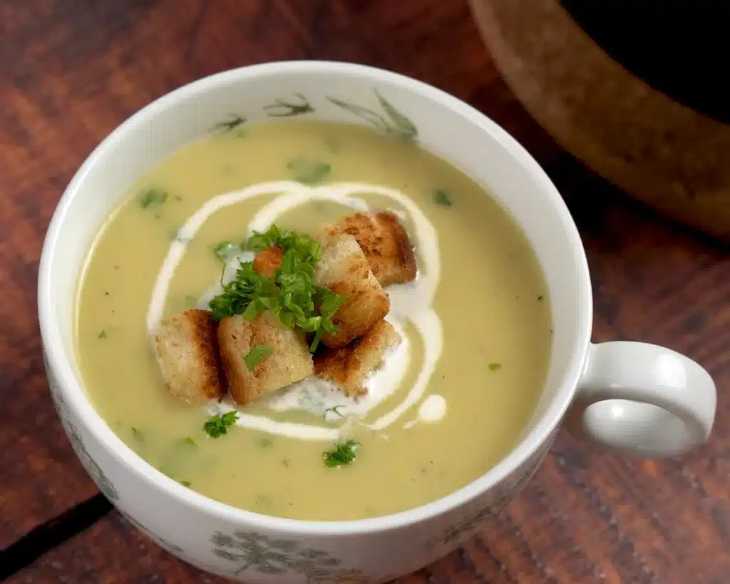 Leek and Garlic Soup Leek and Garlic Soup