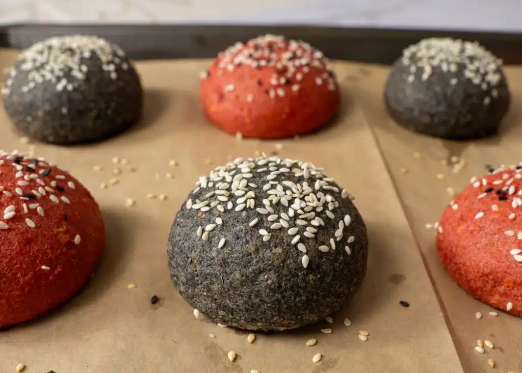 Black Lentil Bun: Soft & Simple Gluten-Free Recipe black & red lentil buns