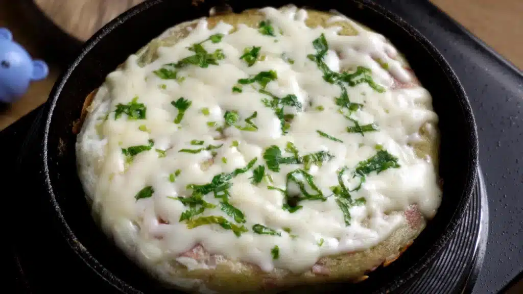 Lentil Pan Pizza: Quick & Easy Stovetop Recipe cook until cheese metls