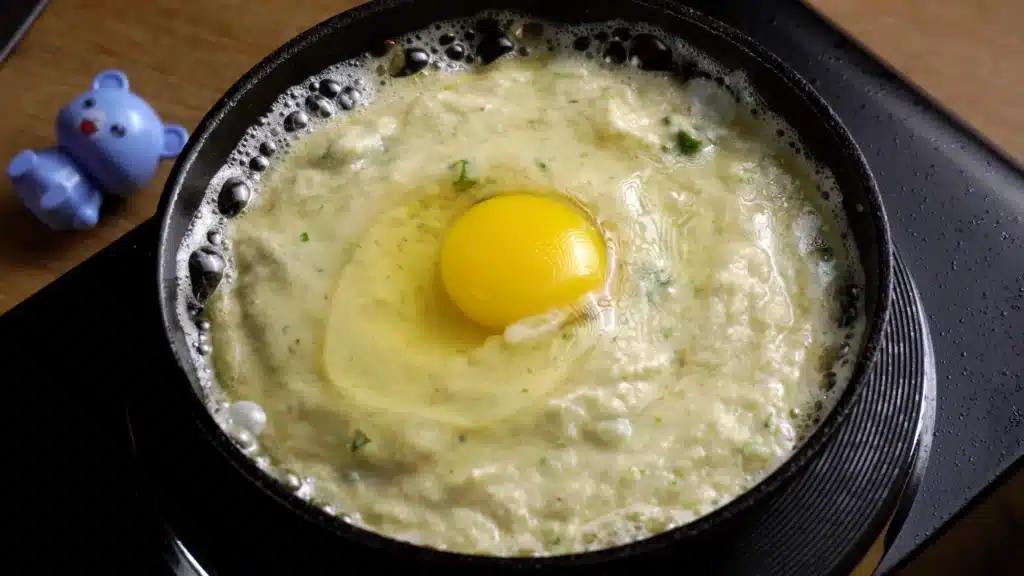 Lentil Pan Pizza: Quick & Easy Stovetop Recipe crack an egg 2